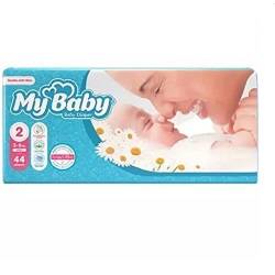 مای بیبی کانال دار آبی سایز 2 (44عددی )